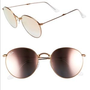 Ray Ban Icons 53mm Folding Round Sunglasses